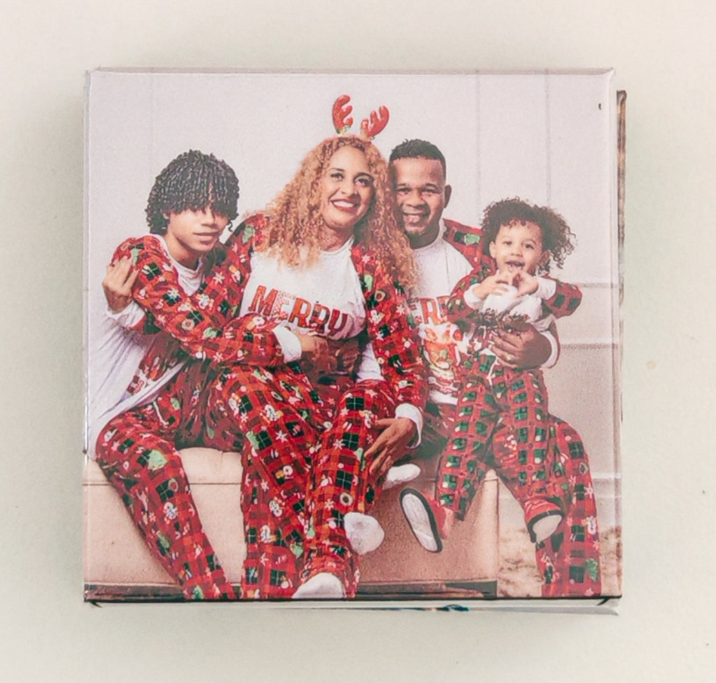 Personalised Photo Fridge Magnet - Custom 50mm Square Magnet