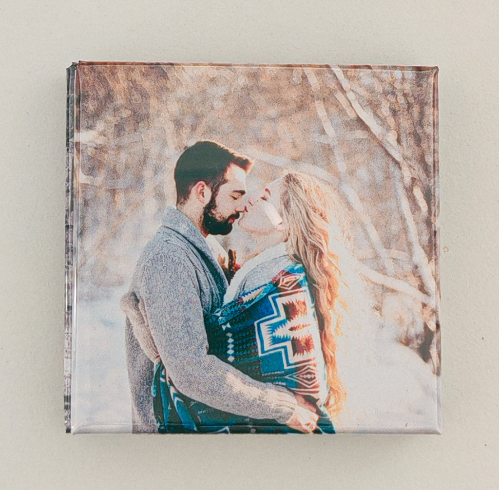 Personalised Photo Fridge Magnet - Custom 50mm Square Magnet