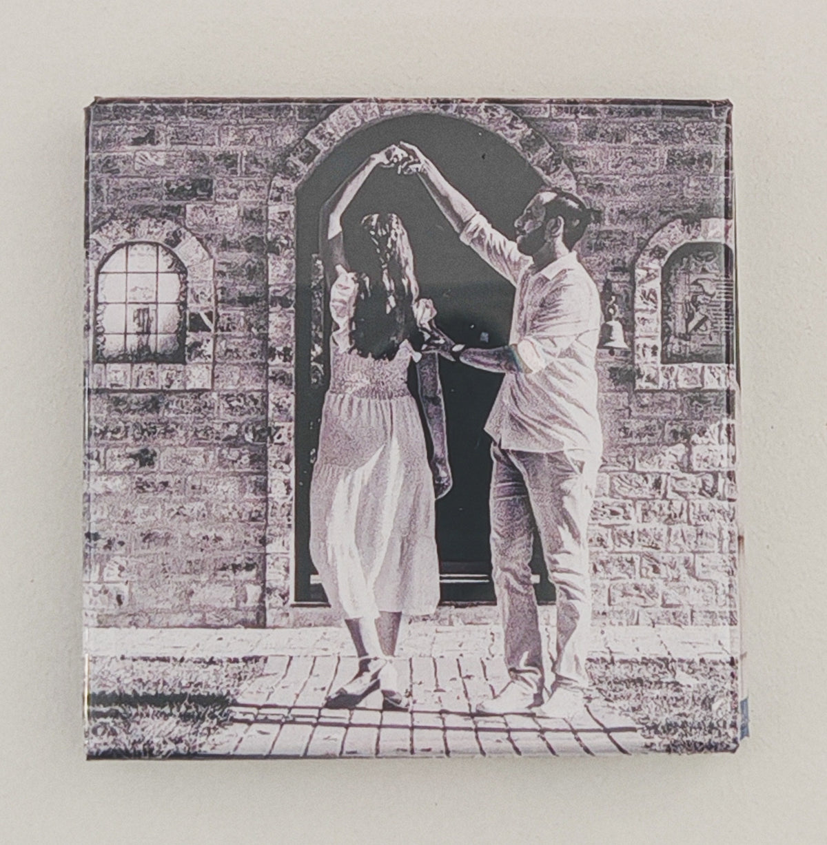 Personalised Photo Fridge Magnet - Custom 50mm Square Magnet