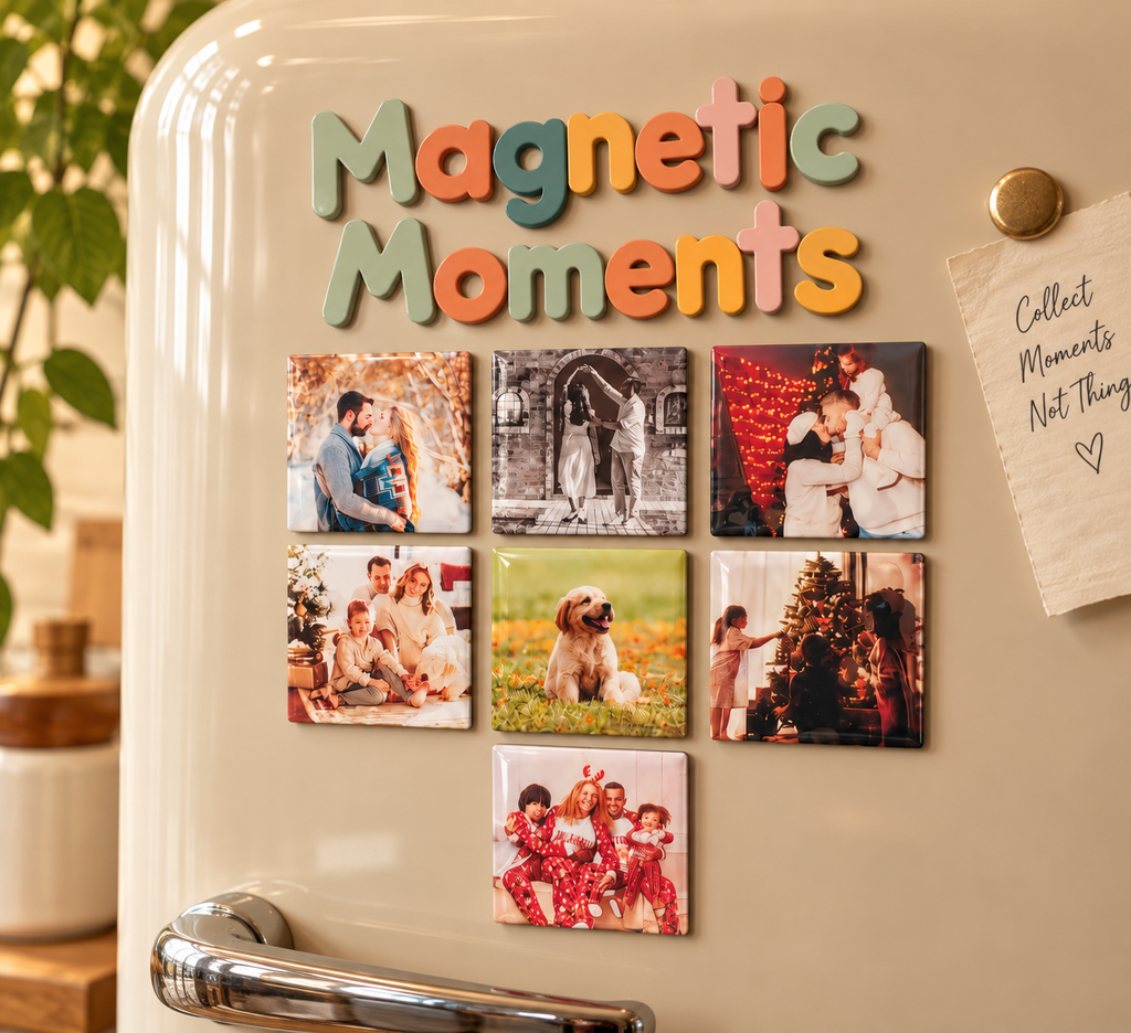 Personalised Photo Fridge Magnet - Custom 50mm Square Magnet